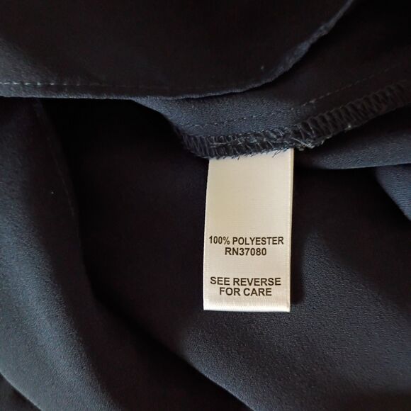 Versona navy‎ women's tie shoulder halter blouse XL - Picture 9 of 10